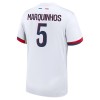 Conjunto (Camiseta+Pantalón Corto) Paris Saint-Germain Marquinhos 5 Segunda Equipación 2024-25 - Niño